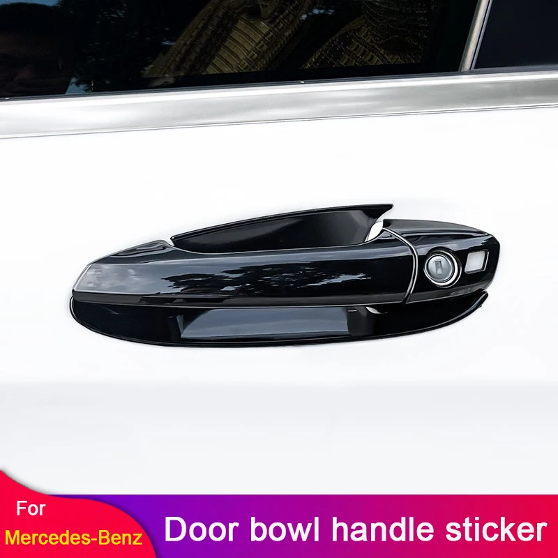 For Mercedes Benz A CLA GLA Class W176 C117 Coupe W117 X156 2013-2019 Car Accessories Exterior Door Handle Bowl Trim Cover Frame