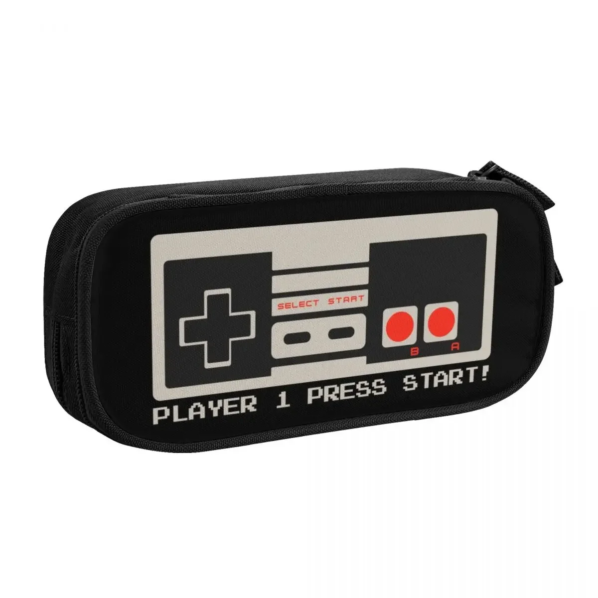 Custom Korean Retro Vintage Gaming Controller Pencil Case for Boys Gilrs Video Game Gamer Large Capacity Pen Bag Box Stationery