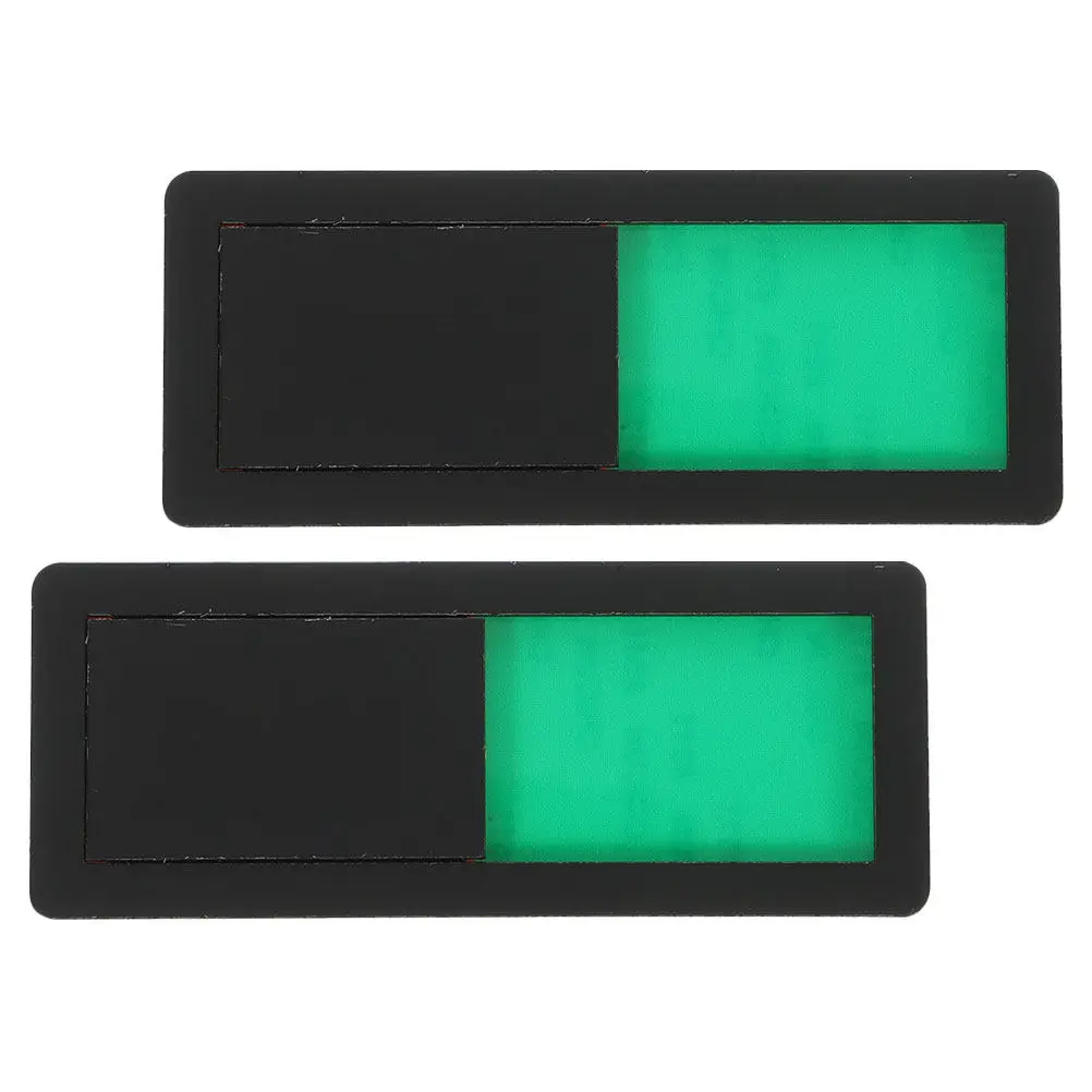 2Pcs Anti Wear ABS Toilet Privacy Slider Signboard Vacant Occupied Door Indicator for Bathroom Restroom Public Toilet Easy