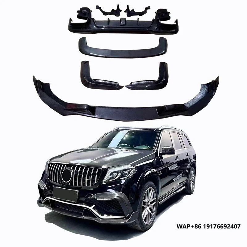 

Runde Carbon Fiber Auto Parts for MercedesBenz GLS 63 W166 2016-2020 Upgrade Bra-bus Body Kit Front Lip Rear Lip Spoiler Tuyere