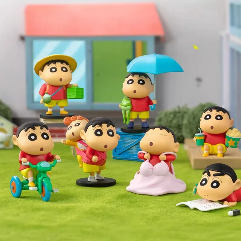

52toys Crayon Shin Chan Daily Series Blind Box Handmade Anime Characters Surrounding Home Decoration Ornaments Birthday Gifts