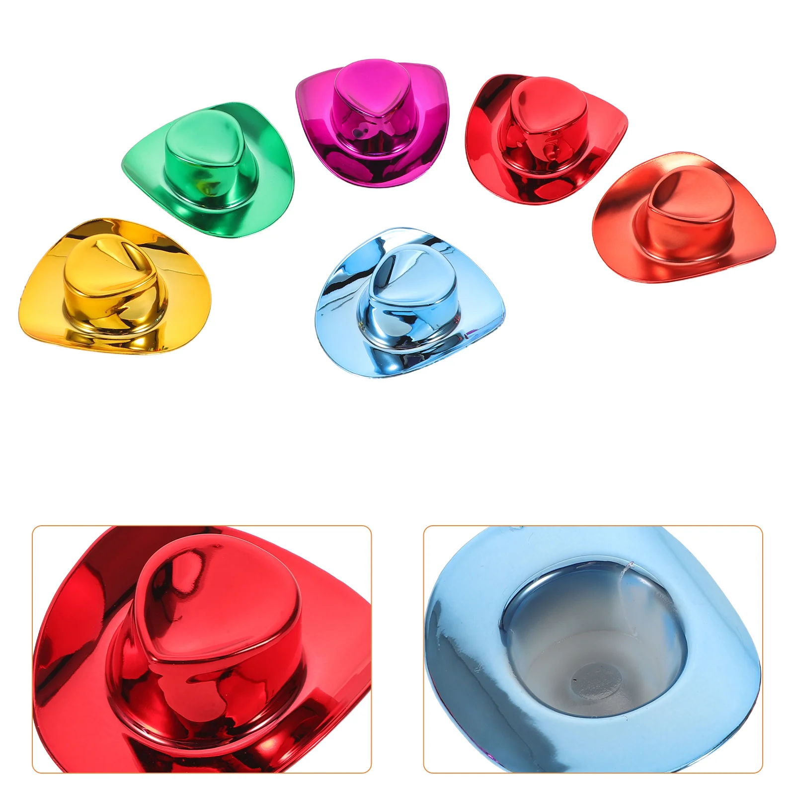 

Denim Cowboy Hat Accessory Multiple Colors Kids Cap Decoration Hat Part for Halloween Party Costume Festival Wear