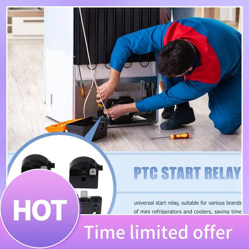 

A11R 1 Pin QP2-4.7 PTC Starter Relay,1 Pin Refrigerator Starter Relay And 6750C-0005P Refrigerator Overload Protector