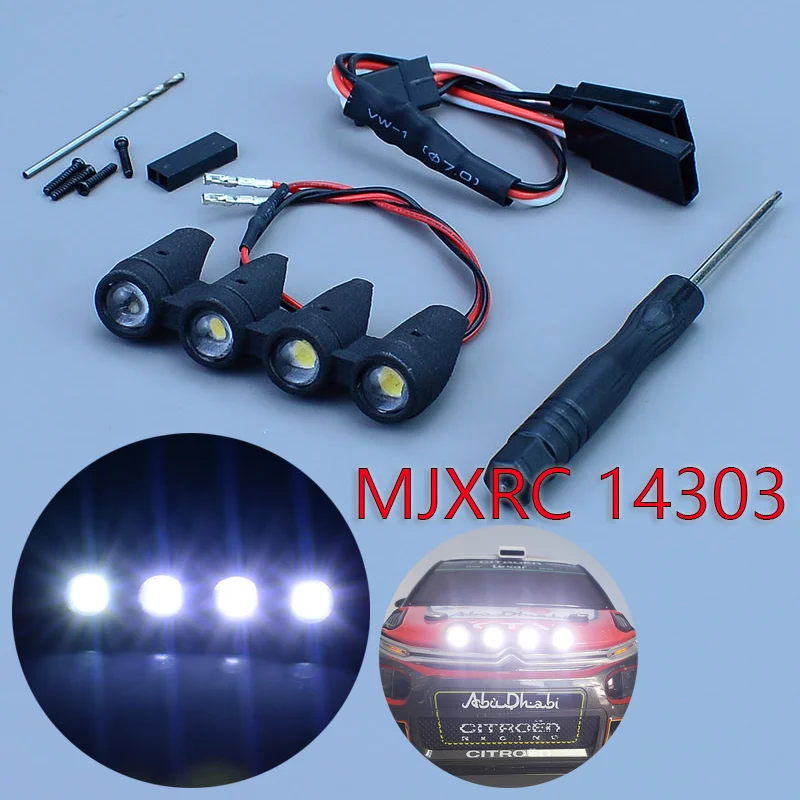 �y�Z�[�����zRC �J�[ LED 5V �V�~�����[�V�����{�[�g���C�g�X�|�b�g���C�g HYPER GO 1/14 MJXRC 14303 C3 WRC �����[�J�[�g�p