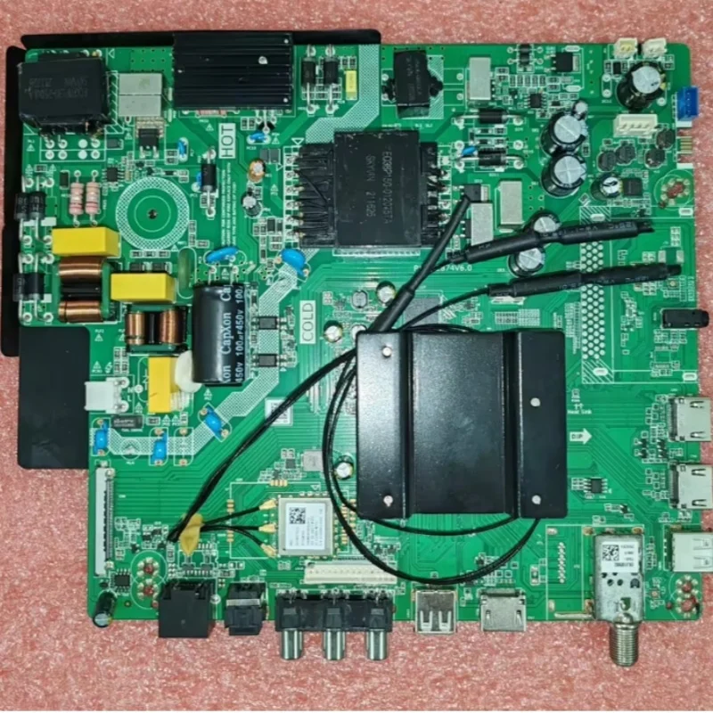 TV motherboard with 4K WiFi network P150-2874V6.0, 4 cores, 1.5G+8G, working well. Clearly verify all three specifications.