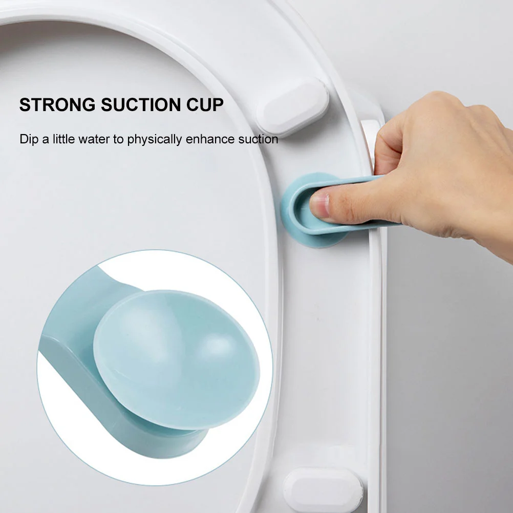 8 Pcs Toilet Lid Lifter Handle Simple Cover Seat Creative Lifting Lifer Anti-touching Useful