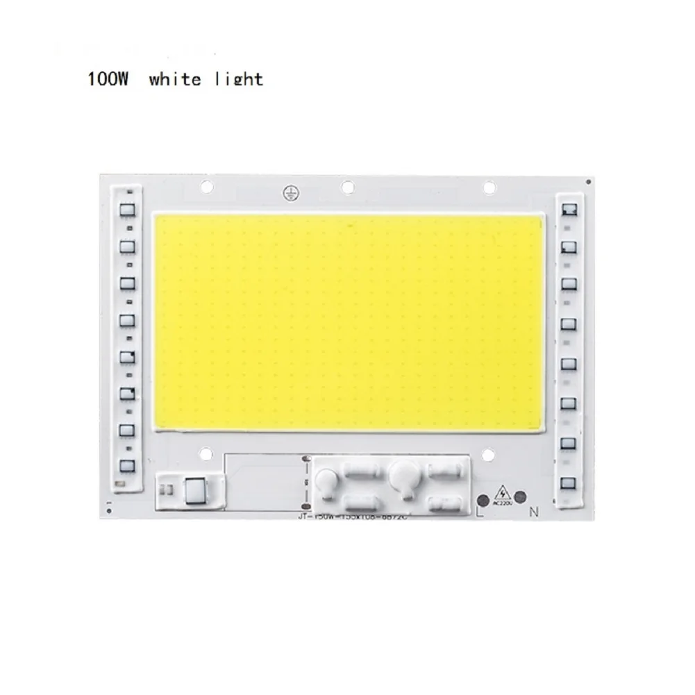 COB LED Chip 50W 100W 150W 200W Smart IC Driverless 220V High Quality Bulb DIY Lamp Outdoor Floodlight Spotlight Cold Warm White