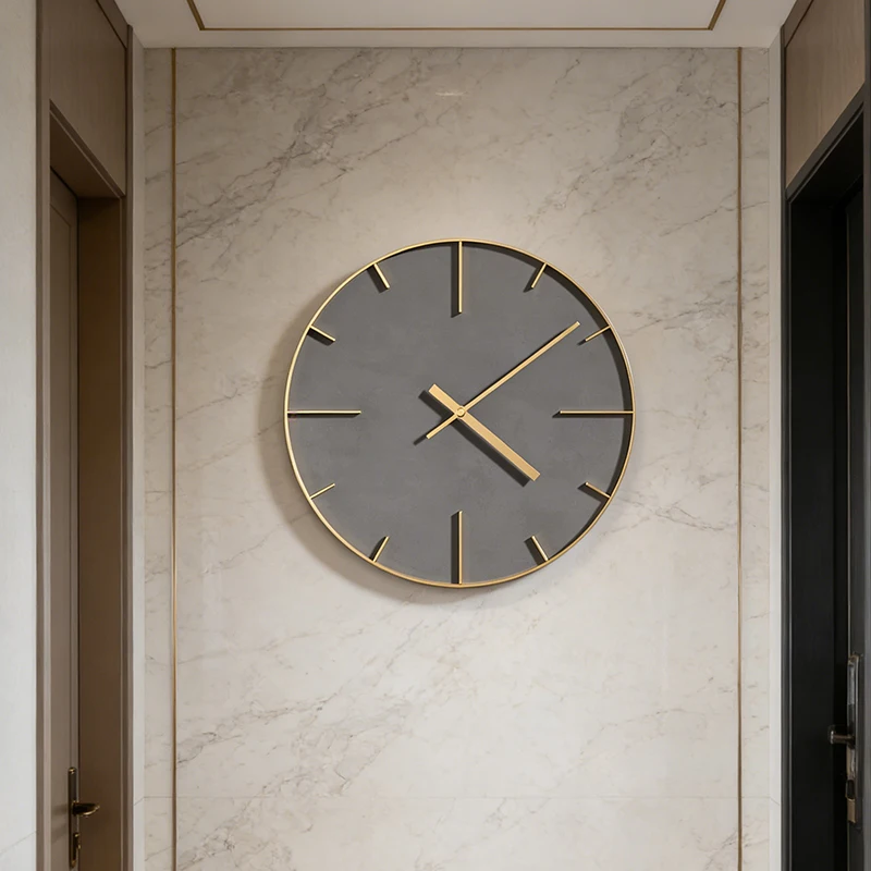 Minimalist Wall Clock Modern Nordic Silent Clocks Living Room Luxury Decorative Clocks Hotel Office Elegant Design Quartz Clock