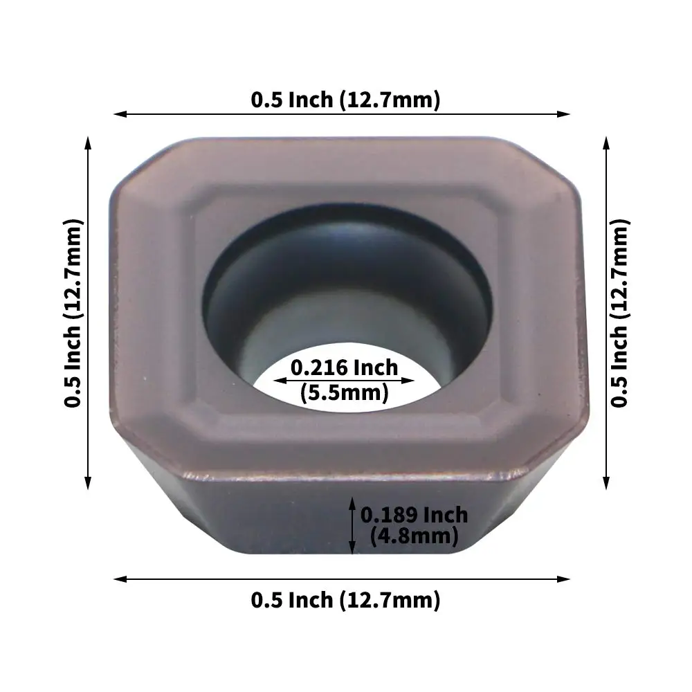 Imagem -03 - Carbide Insert Face Mill para Fresagem Torno Ferramentas Cnc Ferramentas de Processamento Seht1204 X45 Pc230 Seht 43 Afsn 10 Pcs Aço Inoxidável