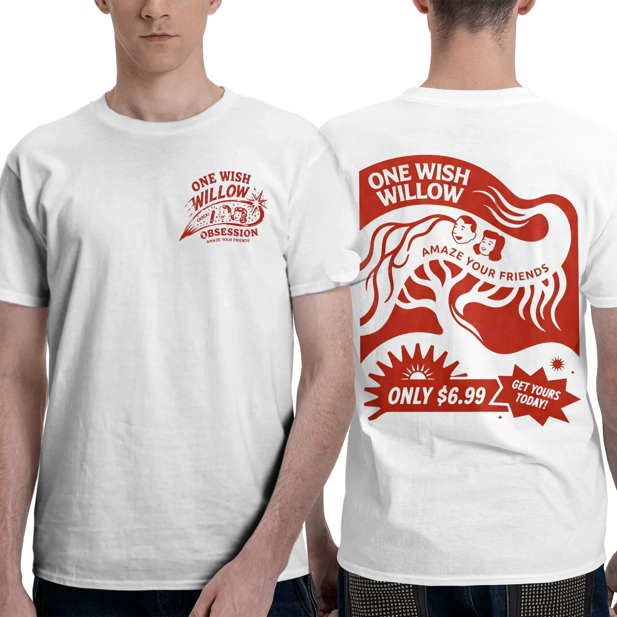Men T-Shirt Movie Obsession One Wish Willow T Shirts Popular  Summer Tees Classic Pattern Cotton Clothing Plus Size 5XL