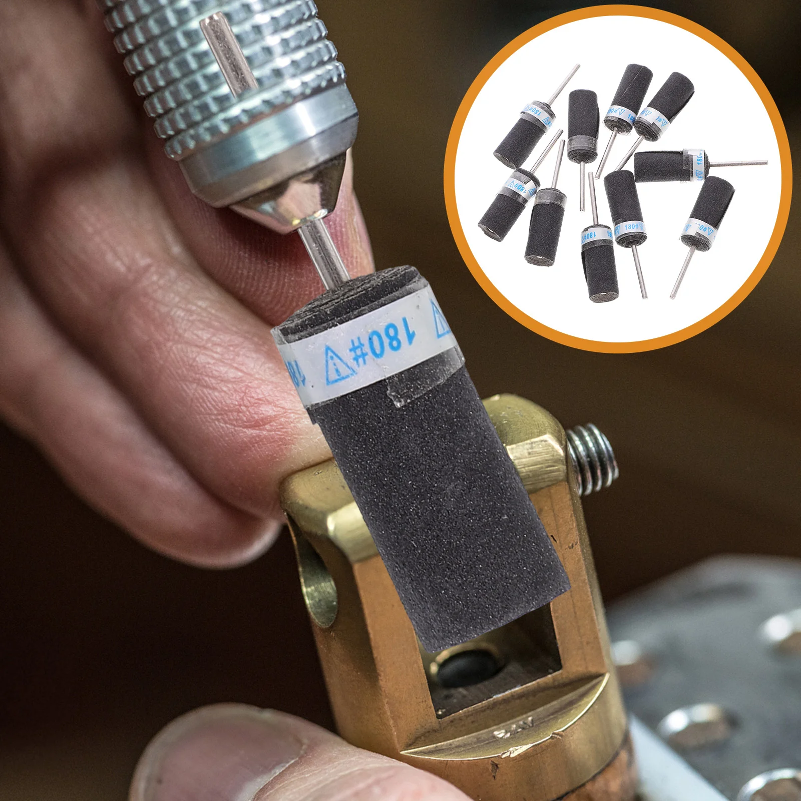 Bastone per levigatura in carta vetrata Asta per lucidatura Rettifica Strumento per lucidare gioielli lucidati Strumenti per pedicure