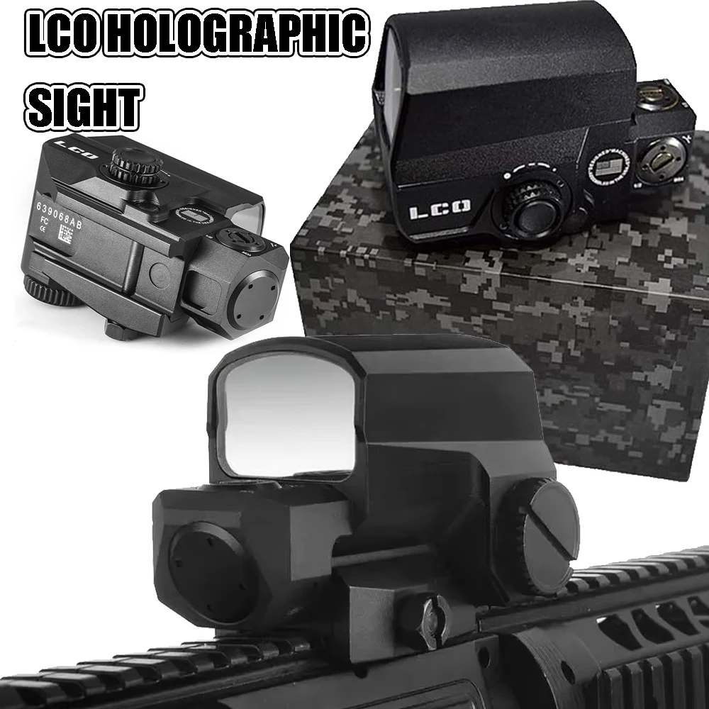 

Tactical LCO Red Dot Holographic Reflex Sight Fit All 20mm Rail Mount Outdoor Hunting Scope Rifle Collimator Sights