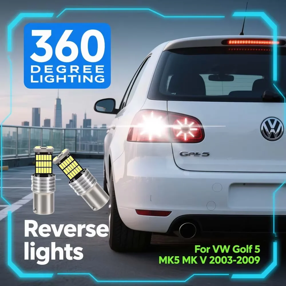

Для VW Golf 5 MK5 MK V 2003-2009 Транспортер Светодиодные дневные ходовые огни DRL Лампа Canbus без ошибок P21W BA15S 1156