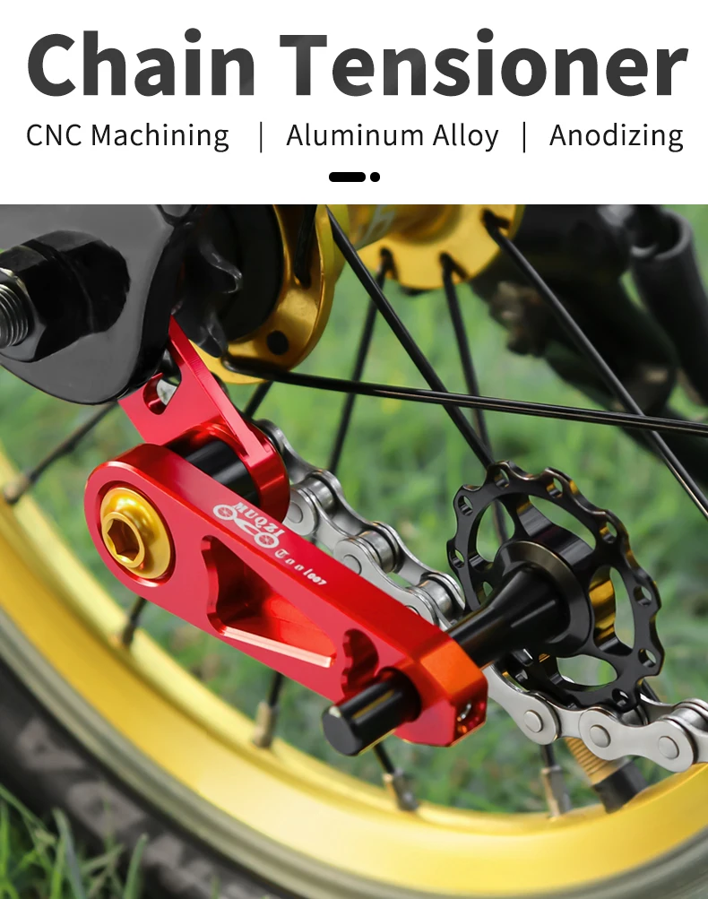 MUQZI Folding Bike Chain Tensioner Bicycle Single Speed Chain Guide