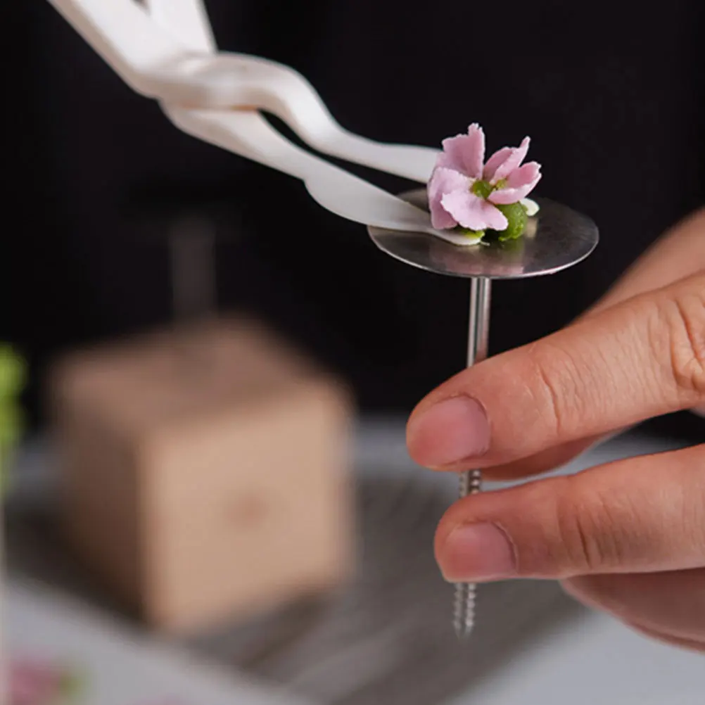 

6Pcs Stainless Steel Cake Flower Nails Baking Tools Pastry Nails For Cream Roses Decorating