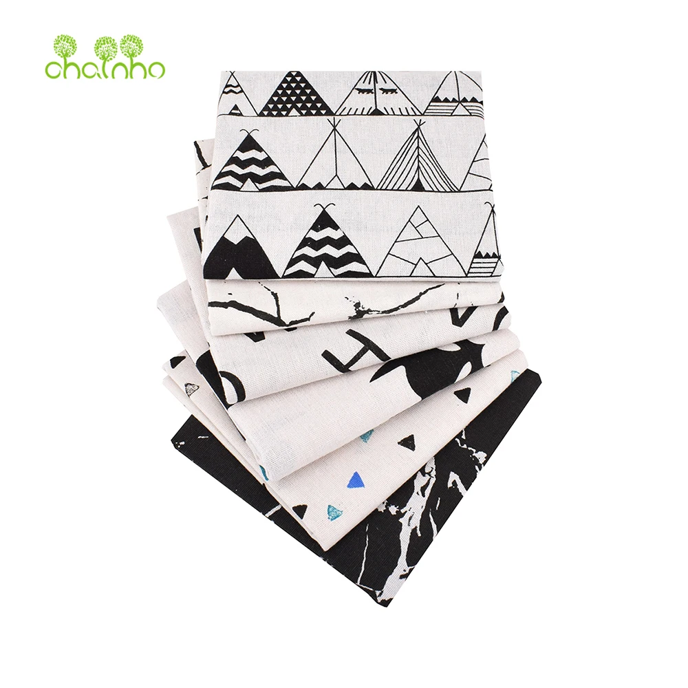 

Chainho,Printed Cotton Linen Fabric,DIY Sewing Quilting Material,Cloth For Table,Sofa,Curtain,Bag,Cushion,Furniture Cover,15CL6