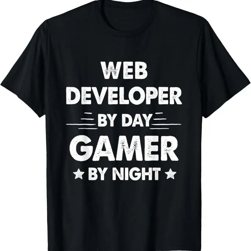 Web Developer By Day Gamer Night T Shirt