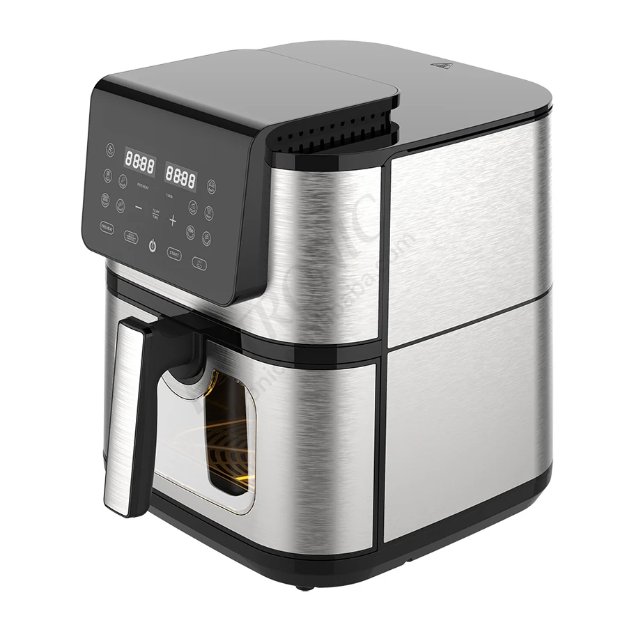 

2026 New Model Multi-functional2025Kitchen Appliance 2 Elements Healthy New Smart Digital Air Fryers Stainless Steel 8l Freidora