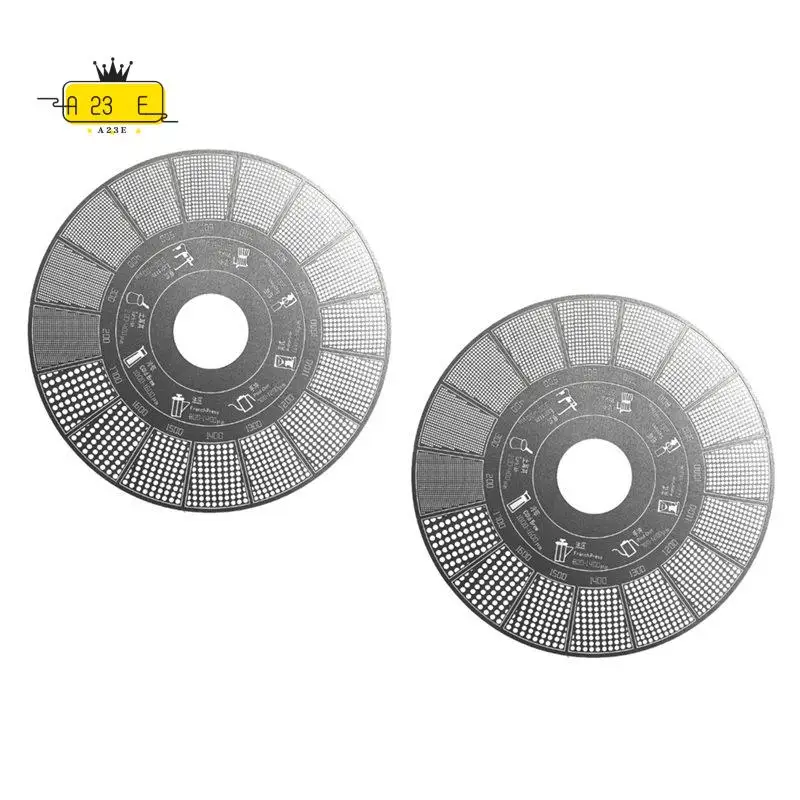 A23E-2Pcs Essential Coffee Grind Size Guide Grind Reference Card For Accurate Brewing Grinding Accuracy Chart For Home