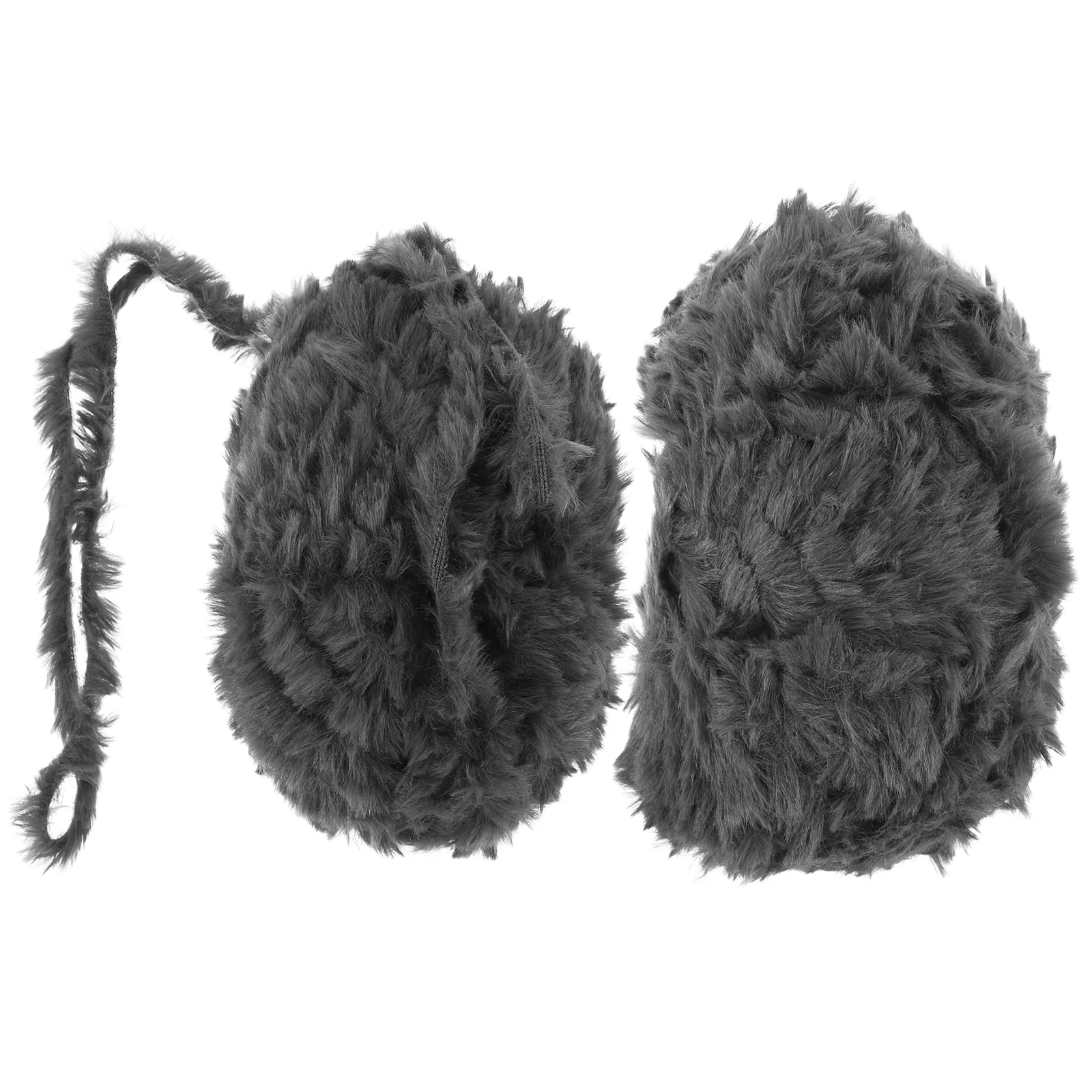 

2pcs Imitation Wool Yarn Soft Faux Bulky Super Crocheting Shaggy Warm Anti Pilling Acrylic Fiber Hand Knitting