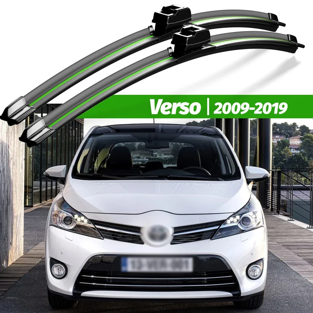 

Wiper LHD Front Wiper Blades For Toyota Verso 2009 - 2019 2017 2018 Windshield Windscreen Window Brushes 26"+16" Accessories