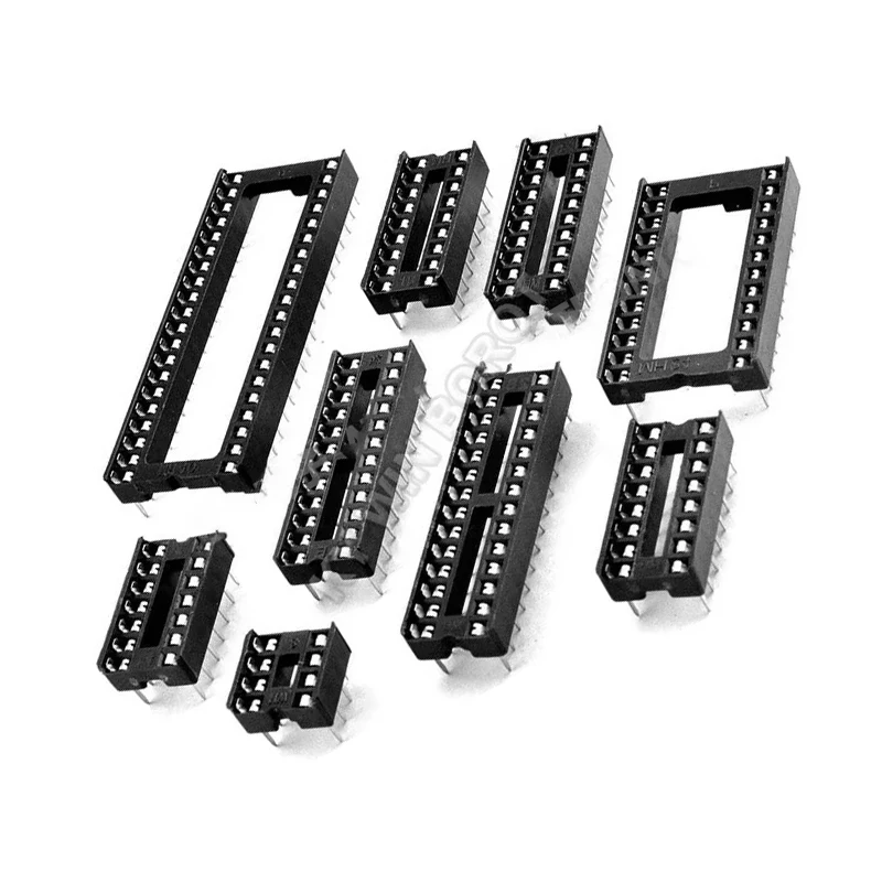 10 SZTUK Gniazda IC 2,54MM DIP6 DIP8 DIP14 DIP16 DIP18 DIP20 DIP28 DIP40 złącze pinowe Gniazdo DIP 6 8 14 16 18 20 24 28 32 40 pin — zdjęcie 4