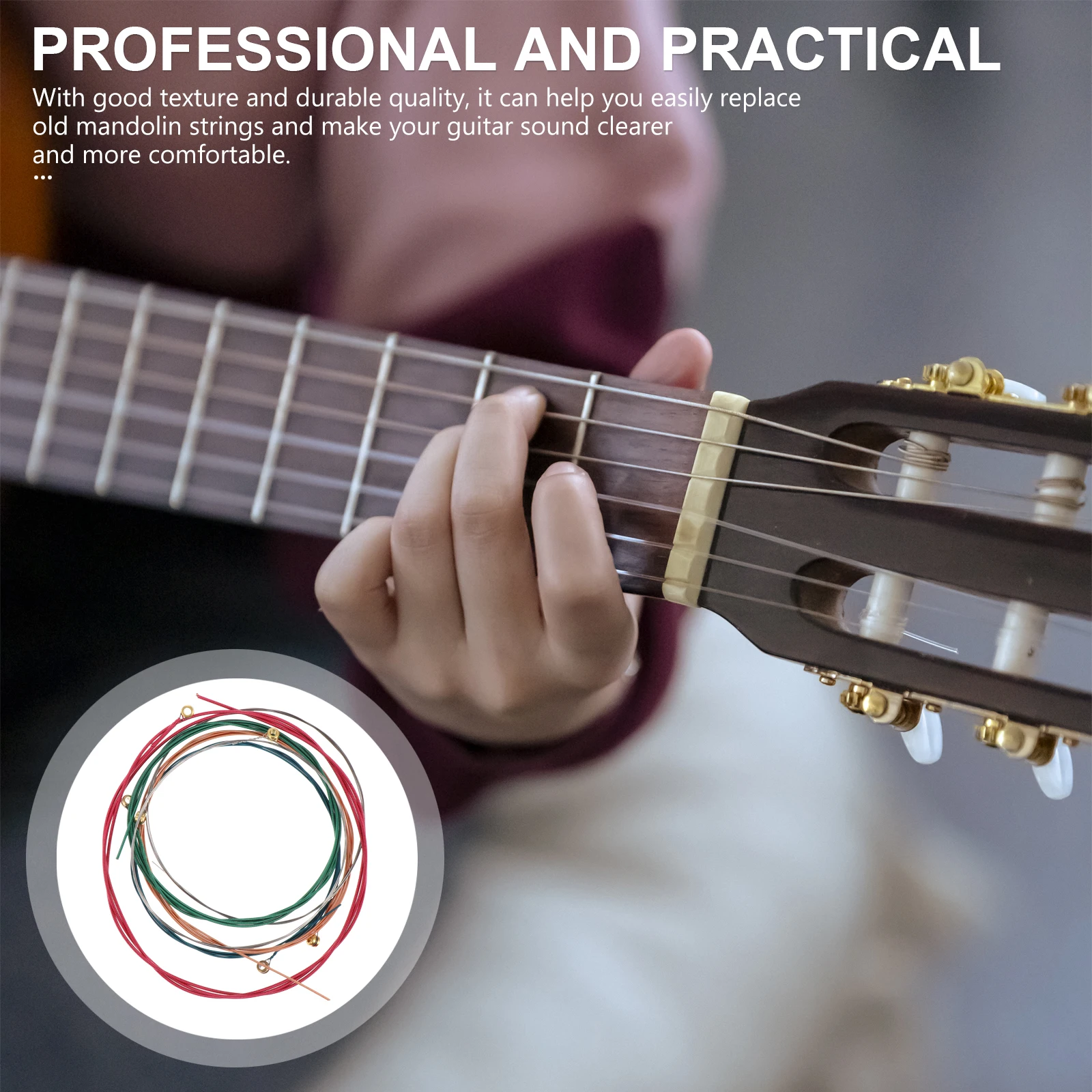 

6 Pcs Classical Guitar String Set Guitars Steel Core Musical Instrument Accessories