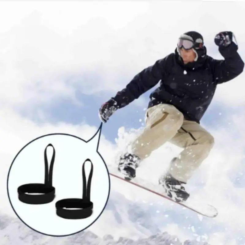 

652F Loss Prevention Ski Gloves Wrist Straps Adjustable Snow Gloves Safety Cords Elastic Wristband for Skiing Snowboarding