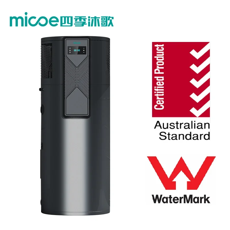 Micoe R290 Australia Sanitary 200L 270L All In One Heat Pump Water Heater Watermark CE Approved For Bathroom