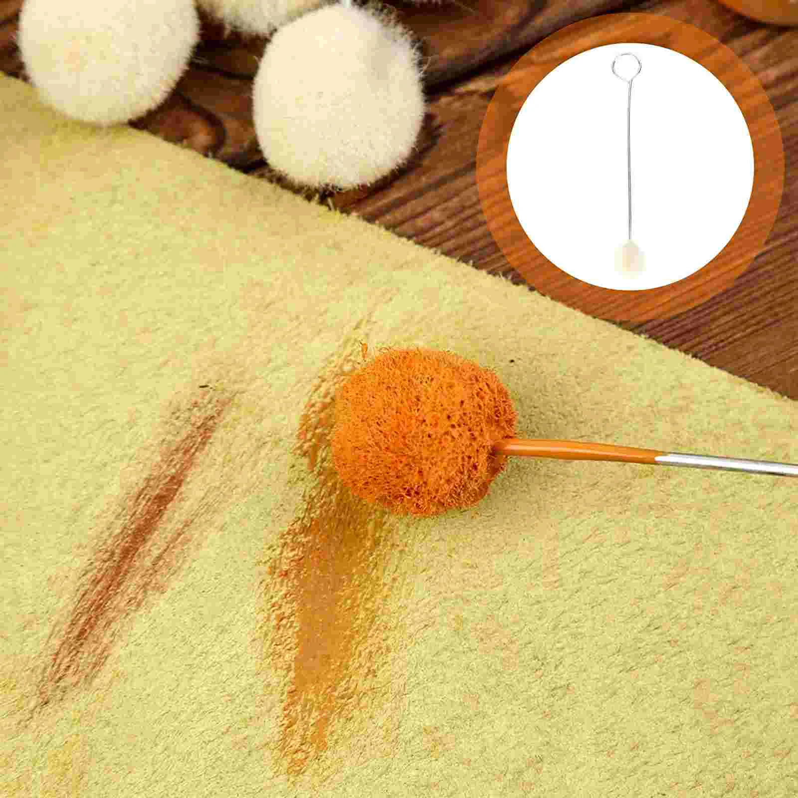 10 Pcs Conditioner Machines Die Polish Dye Tool Wool Daubers Ball Brush Paint