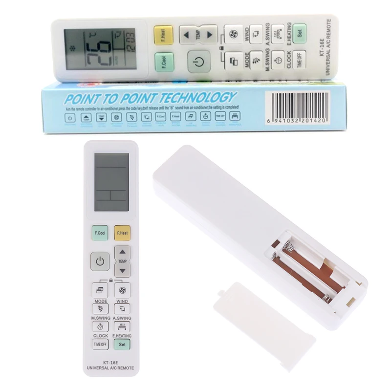 1PC High Quality English Universal Remote Control For KT-16E AC Digital LCD For Air Conditioner DIY Accessories