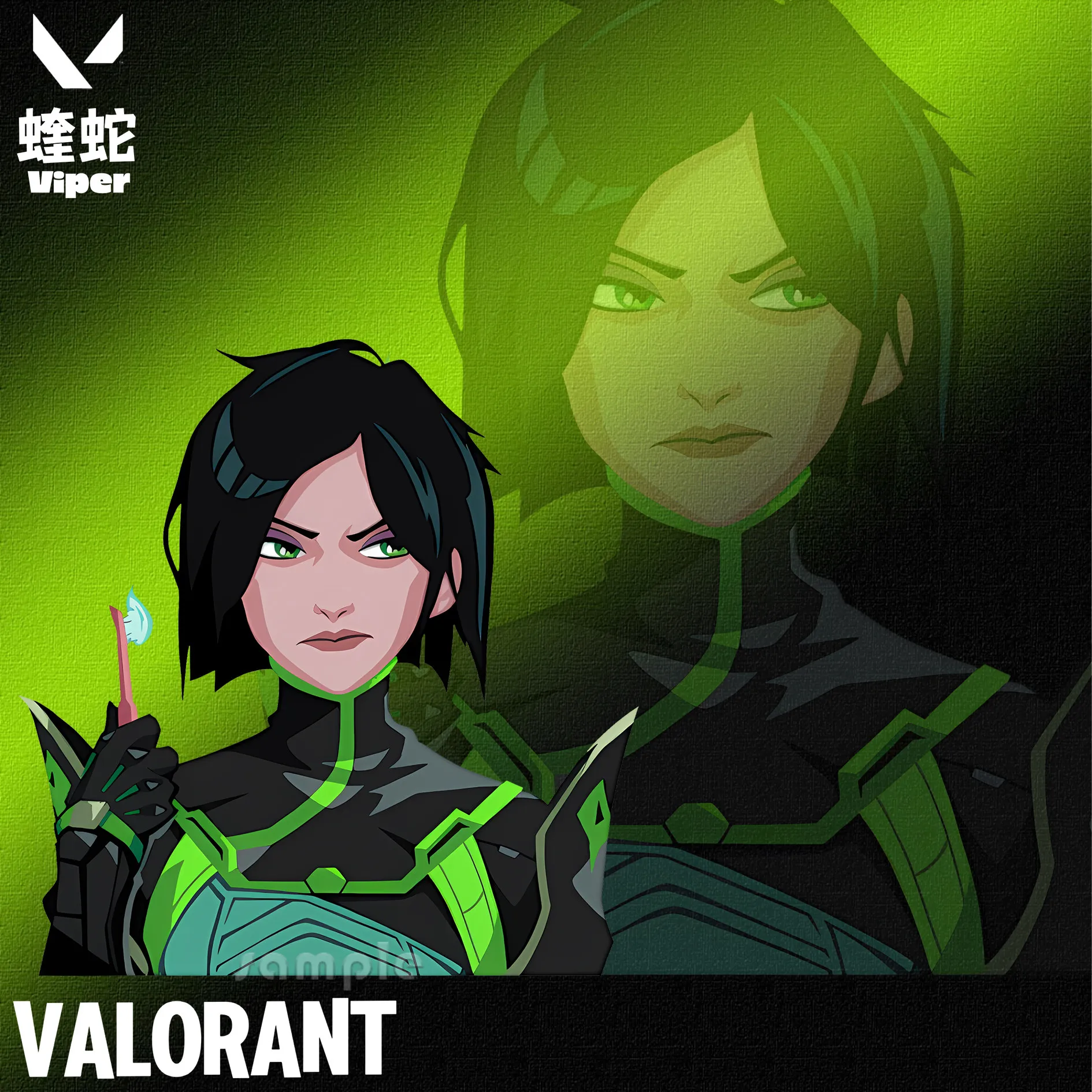 Anime Game VALORANT Fashion Cartoon Figure Viper Deadlock Acrylic Standee‌ Keychain Bag Pendant  Desktop Ornament Key Ring Gift
