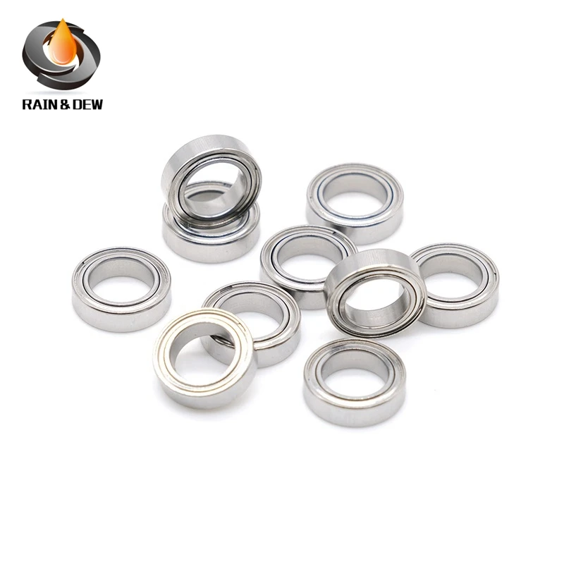 10PCS R168-2Z R168Z Deep Groove Ball Bearings 6.35*9.525*3.175mm 1/4