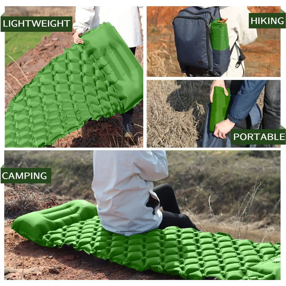 Description Picture 6 of itemSleeping Pad for Camping-With Sleeping Pad,Sleeping Mat with Pillow,Camping Mattress for Backpacking,Hiking