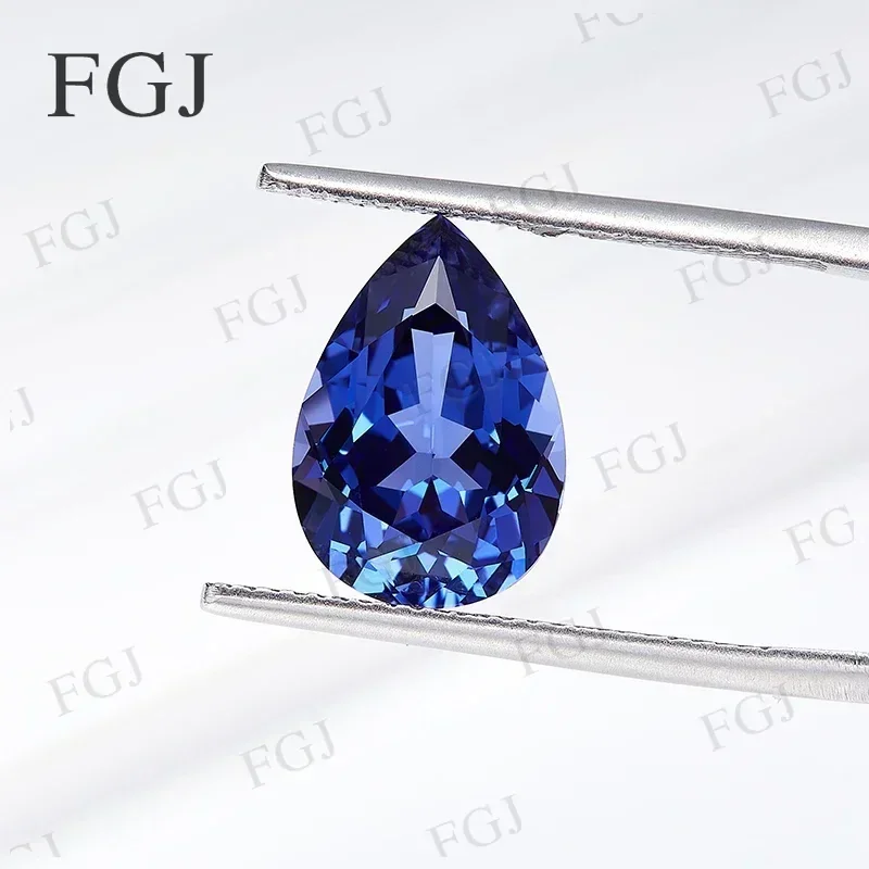 

Wholesale Price Lab Grown Sapphire Pear Shape Top Quality Loose Beads Various Sizes for Jewelry Making Materials Selectable AGL