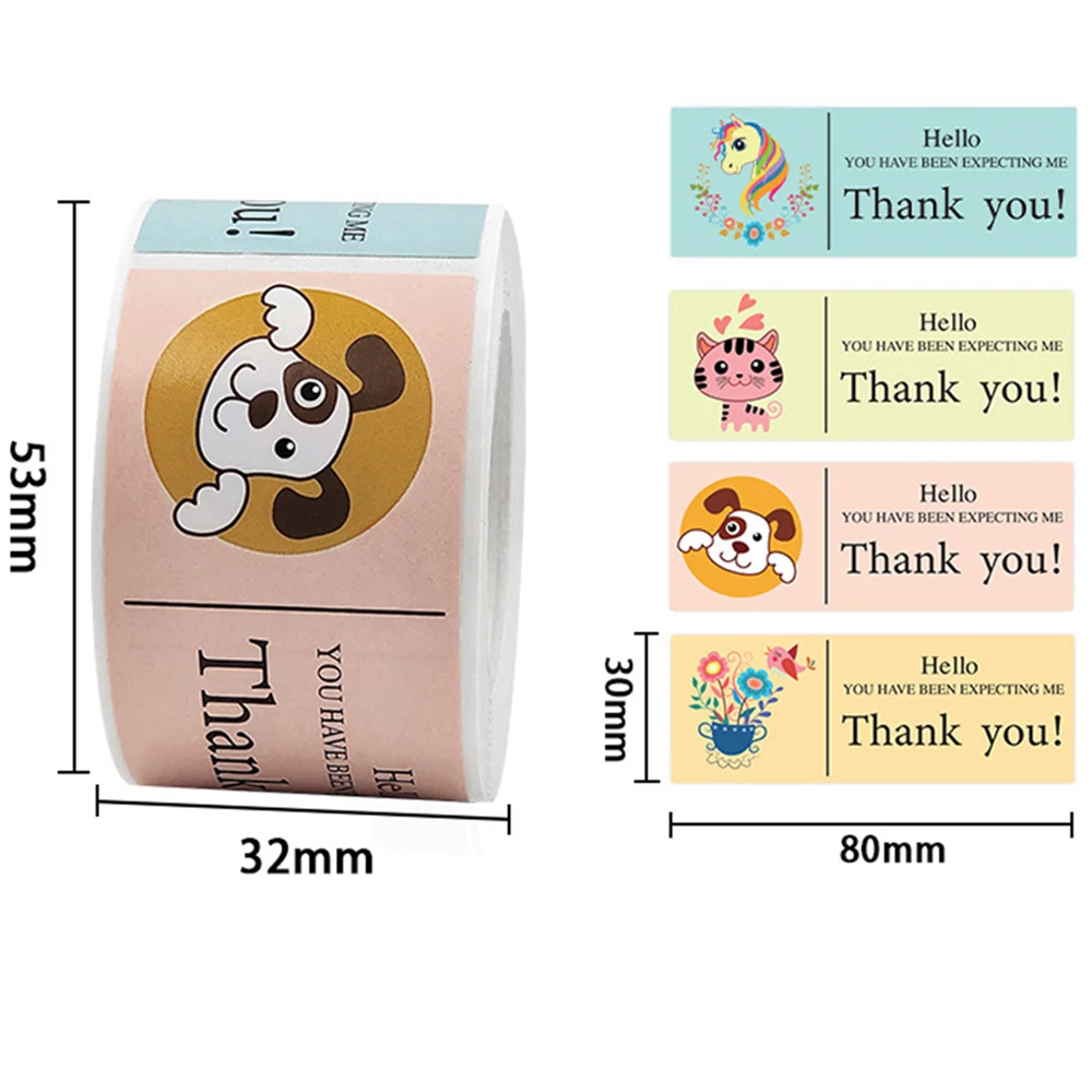 120pcs This Package Nice To Meet You Too Sticker Thank You Small Business Handmade Merchandise Decoration  Seal Label