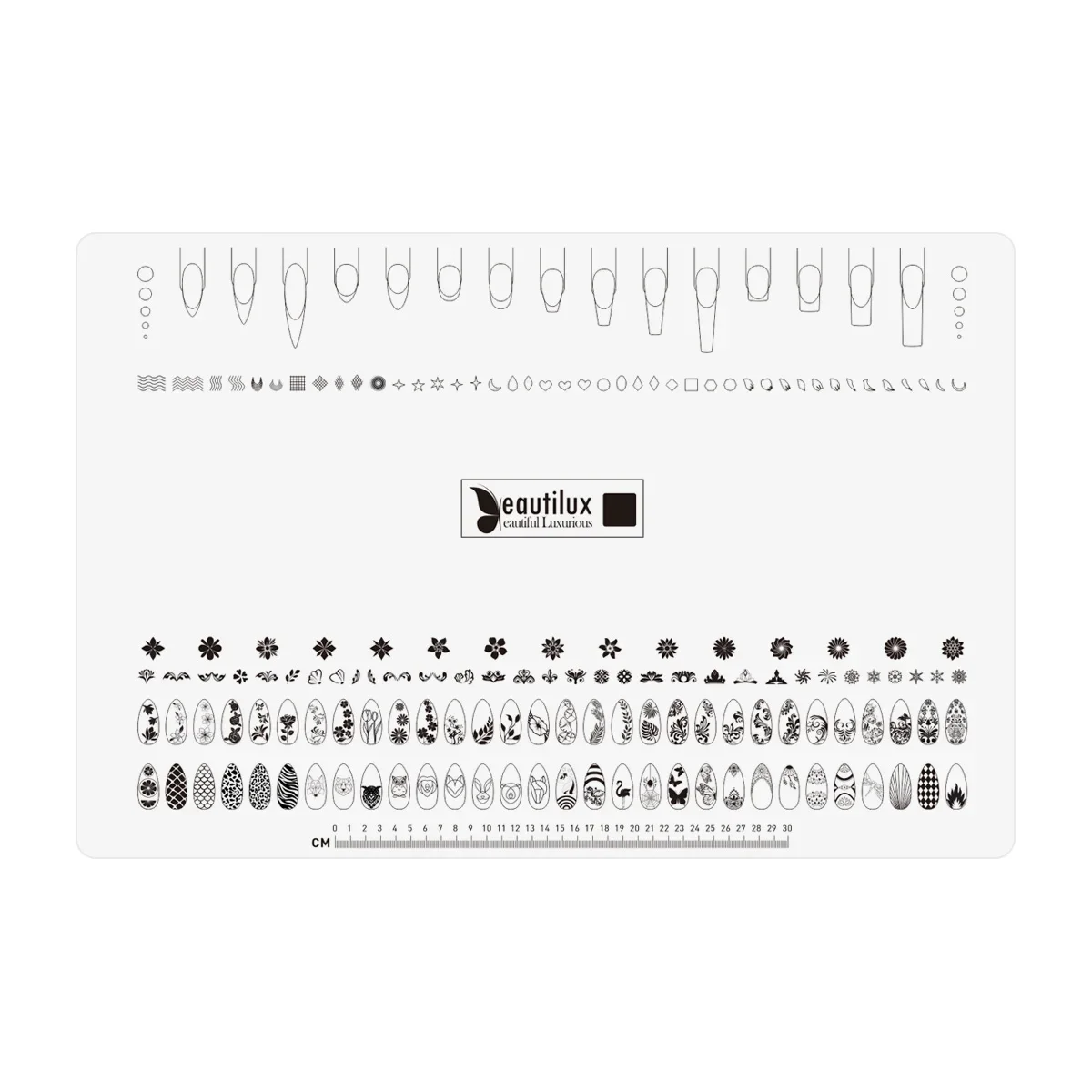 

Красивый силиконовый коврик 40*60 см для ногтей, Гель-лак, акриловая пудра, антипятнистый, моющийся