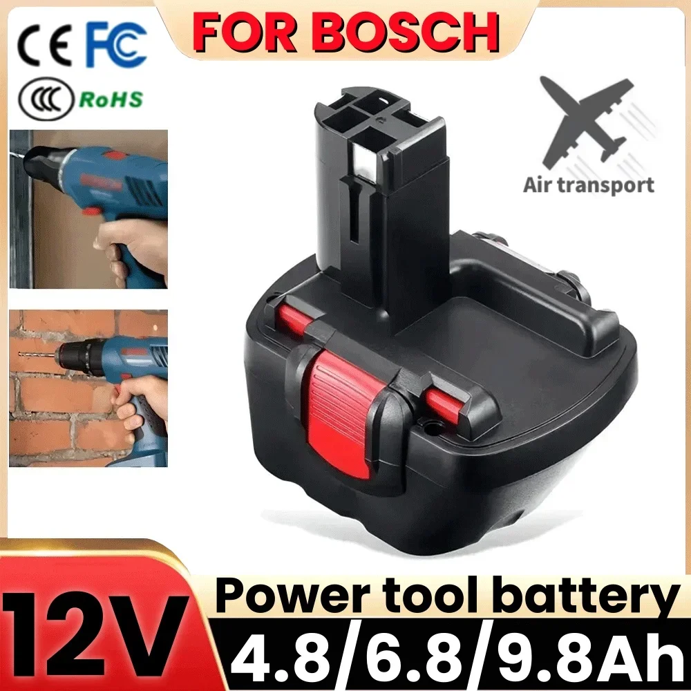 New for Bosch 12V 4.8/6.8/9.8Ah PSR Rechargeable battery 12V 4.8Ah AHS GSB GSR 12 VE-2 BAT043 BAT045 BAT046 BAT049 BAT120 BAT139