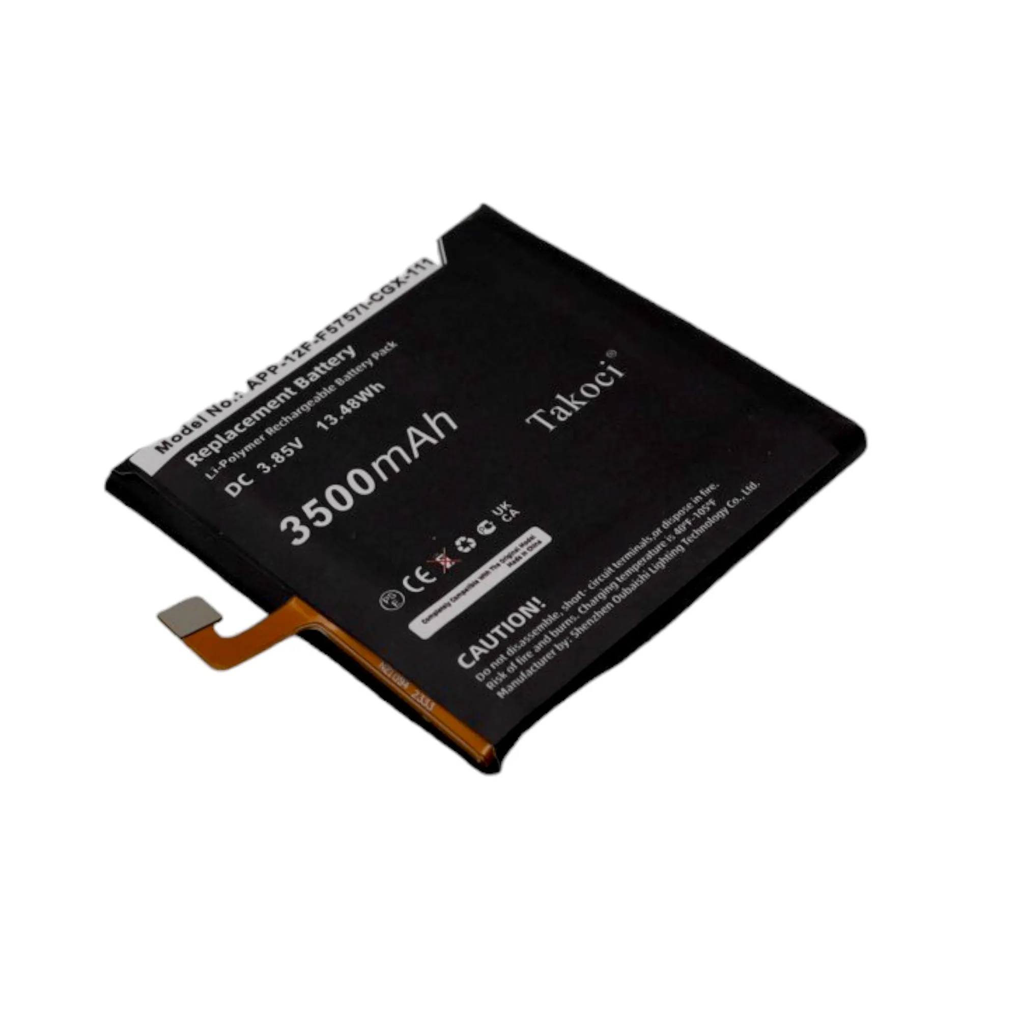 

Replacement Battery 3500mAh for CAT, CATERPILLAR S60 APP-12F-F5757I-CGX-111, APP-12F-F5757I-CGX-111