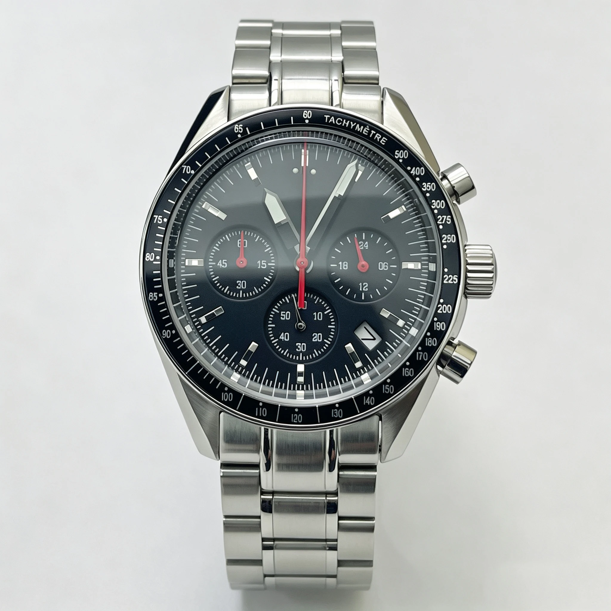 2026 New Model Quartz Men's Watch VK63 Chronograph Watch Water-Resistant 40mm Stainless Steel Material Business-Sport Watch