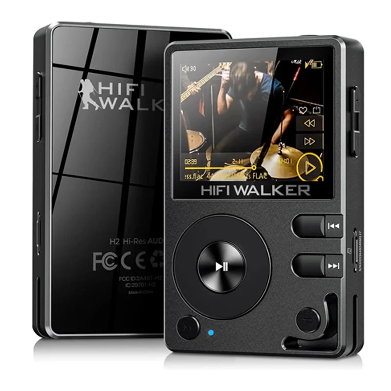 Hifi Walker H2 Hi-Res MP3 Music Player Bluetooth with 64GB SD Card DSD FLAC USB Portable Digital Audio Player