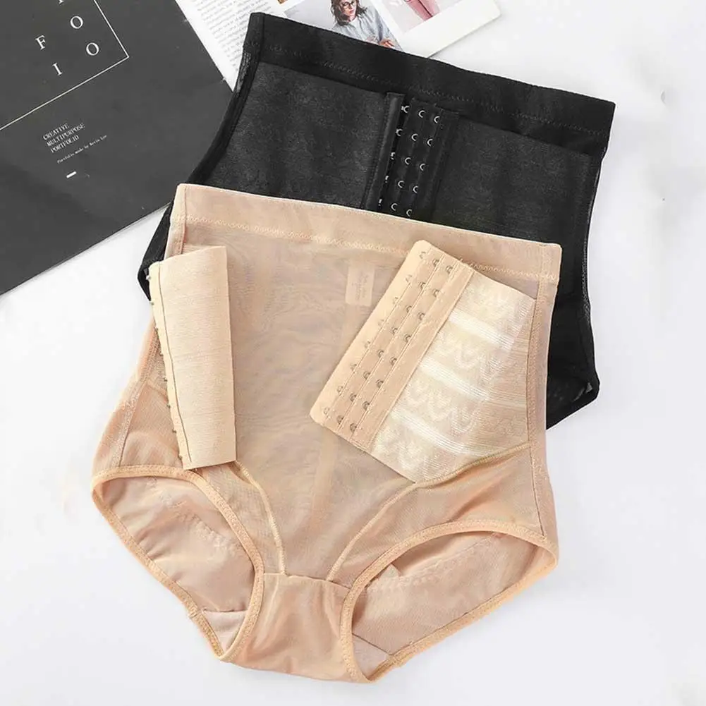 Women High Waist Abdominal Underwear Postpartum Recovery Hip Breathable Panties Body Shaper Loss Shaper Ultra-thin Lift Wei N8O3