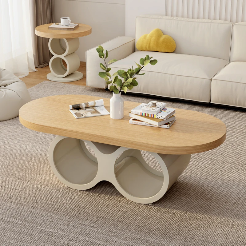 

Gold Designer Modern Coffee Table Solid Wood White Nordic Coffee Table Round Center Unique Mesa Auxiliar Salon Furniture Home