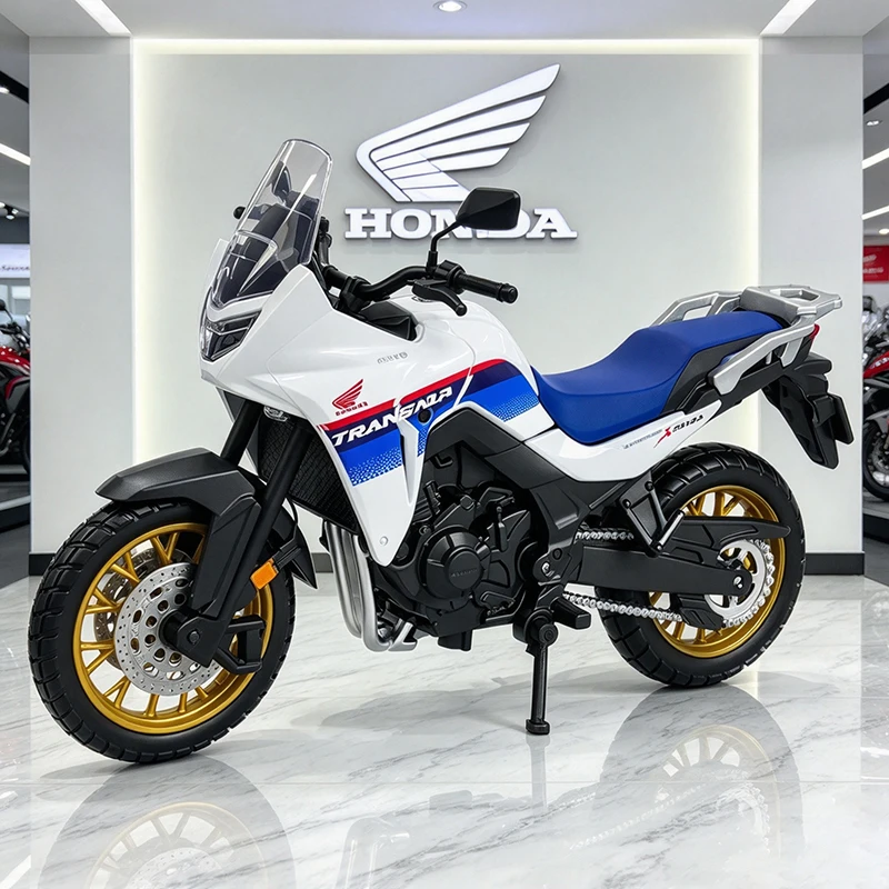 Bburago 1/18 HONDA XL750 Transalp Alloy Motorcycle Model Vehicle Collection Autobike Shork-Absorber Off Road Autocycle Model