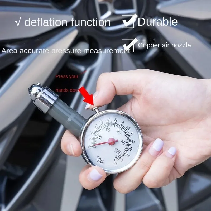 Auto Plastic Truck Racing Car Tire Air Pressure Gauge Automobile Tyre Meter Vehicle Tester Monitoring System Measuring Tool image 3