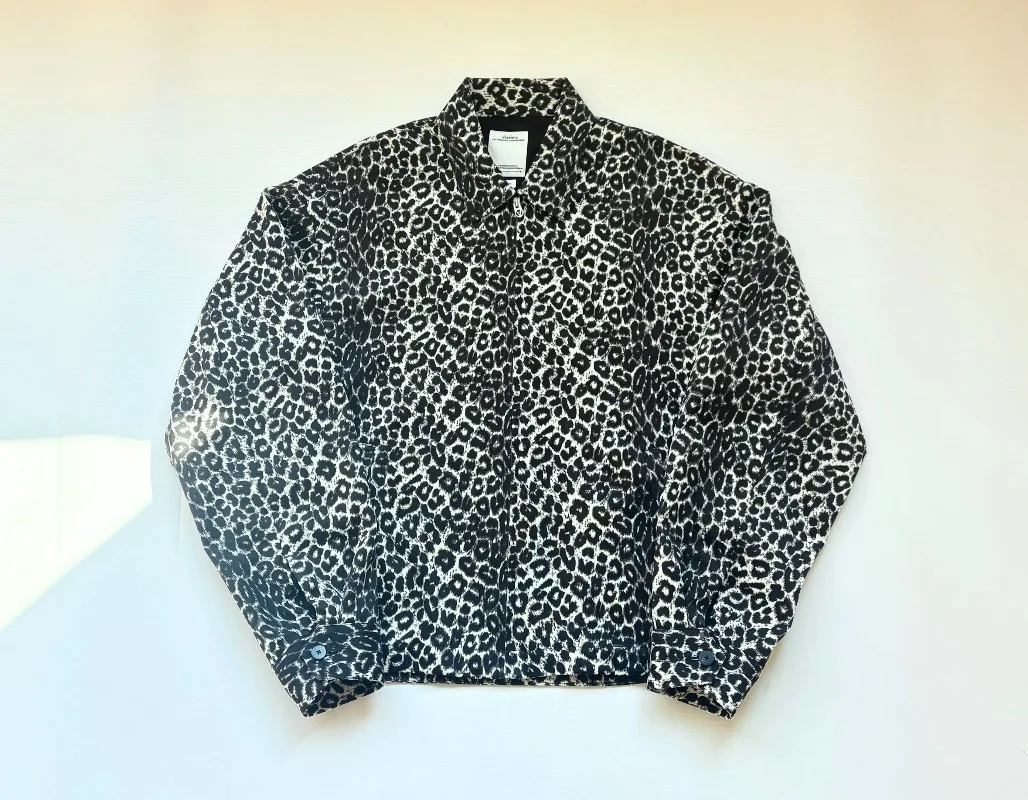 VSVM REDSUN JKT LEOPARD silk leopard print jacket