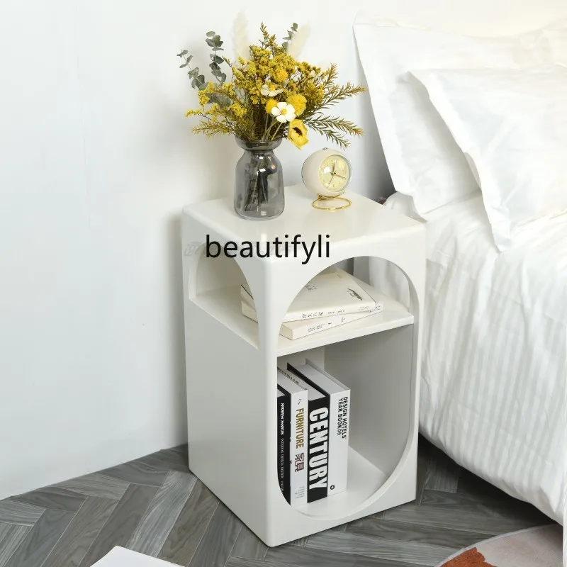 

zqNordic Modern Simple Bedside Table Children Bedroom Creative Minimalist Storage Bedside Cabinet Bedroom