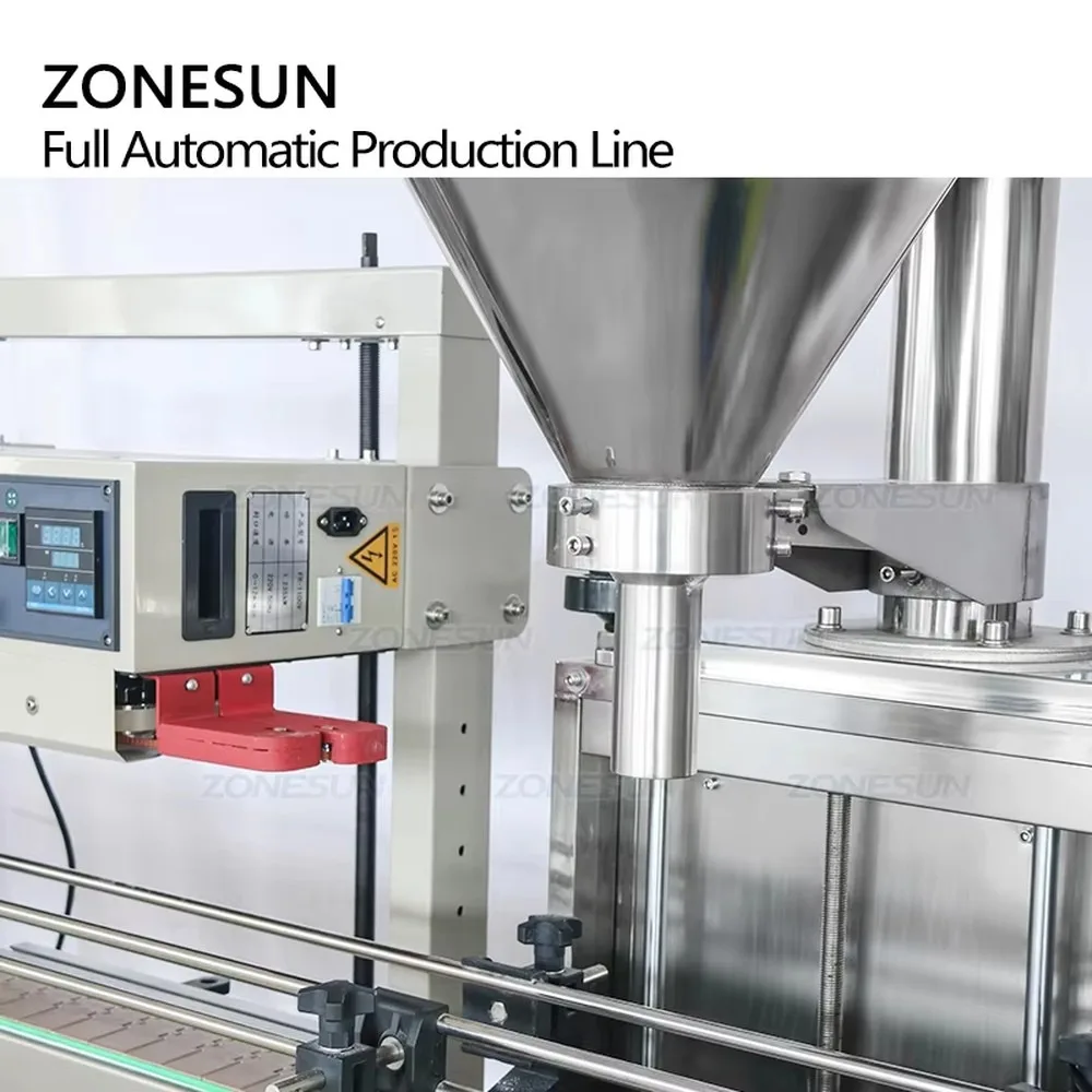 Automatic Stand Pouch Gusset Bag Auger Powder Filling Sealing Machine Line for Food  Flour Packaging