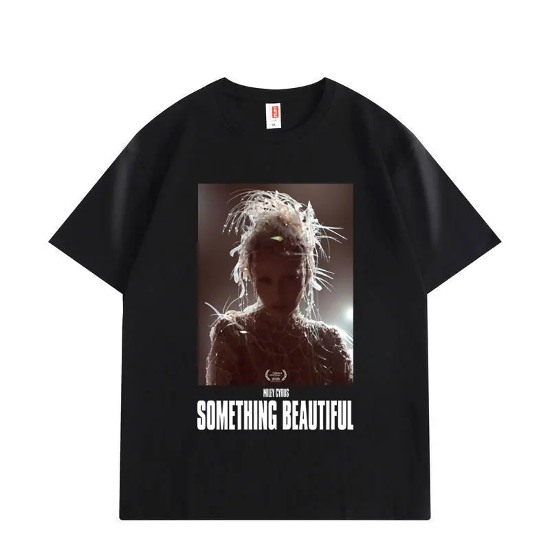 

Singer Miley Cyrus 2025 New Album Merch T Shirt Hip Hop Vintage Short Sleeve T-shirt Men Women Casual Fashion Oversized T-shirts
