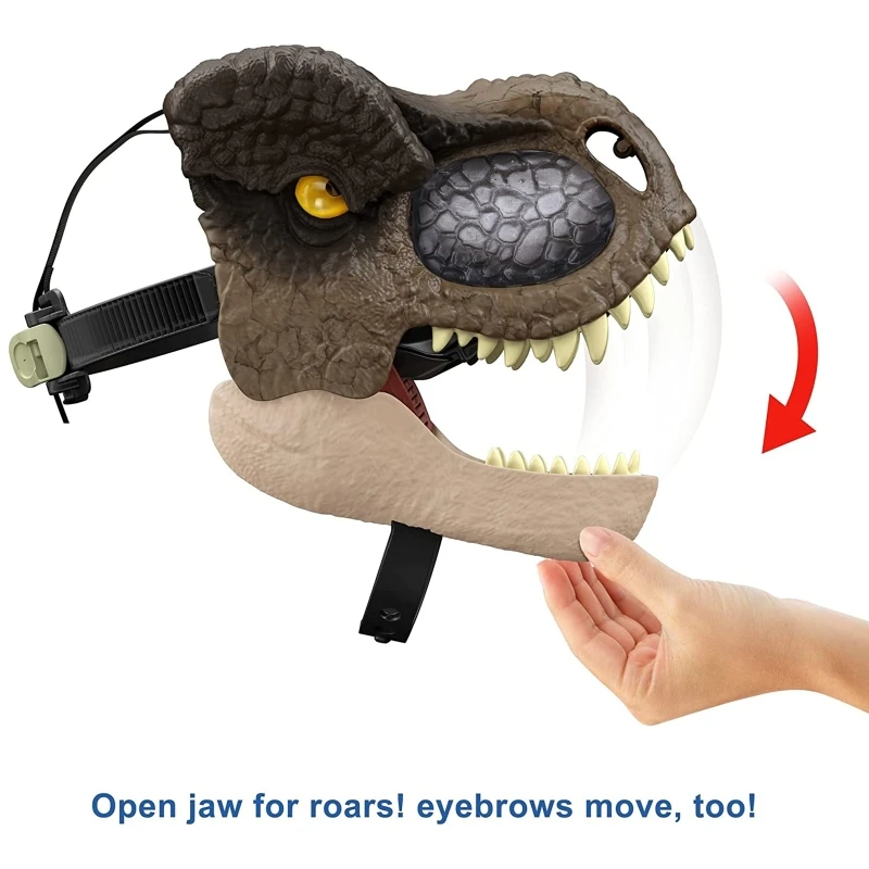 Movable Dinosaur Mask with Opening Jaw Tyrannosaurus Rex Masks Birthday Gift